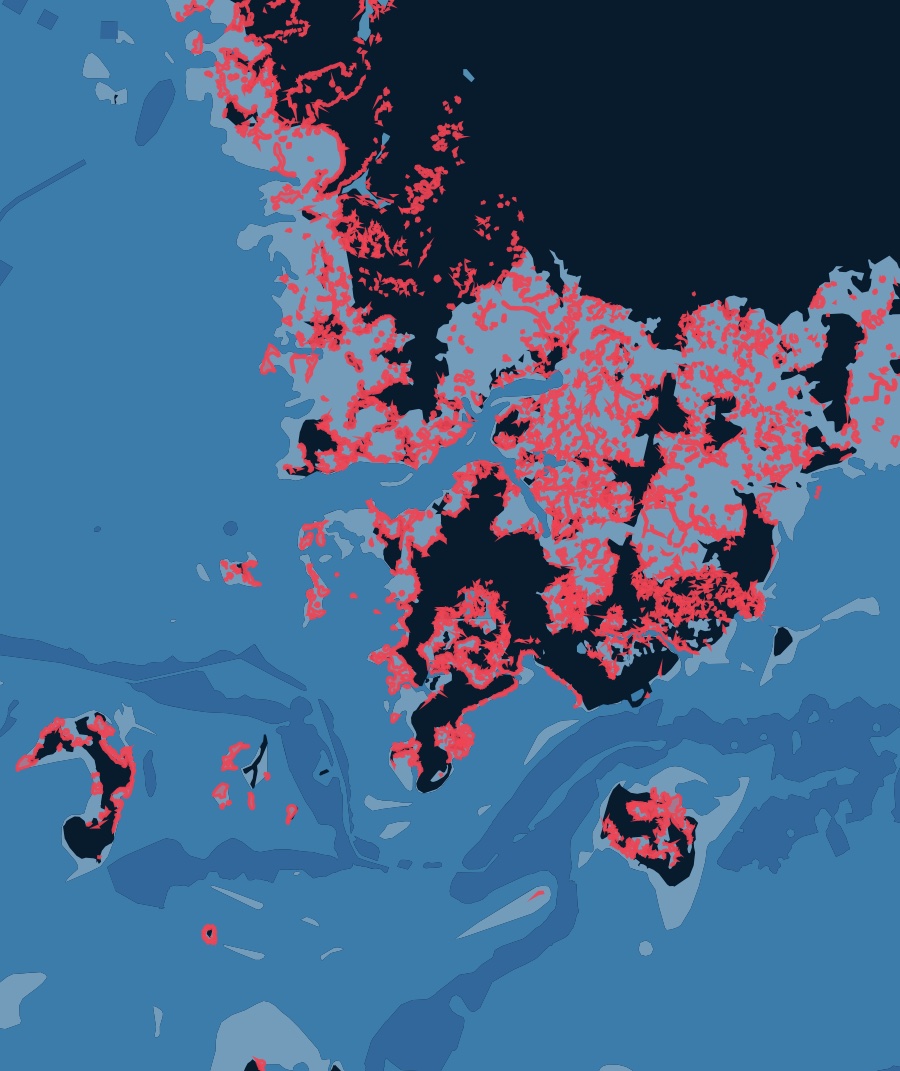 Oyster beds on the Taklbox map